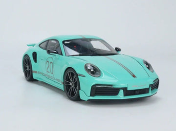 Porsche 911 (992) Turbo S Coupe Sport Design 2021 Green (All Open)
